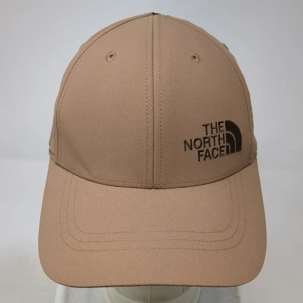 The North Face Baseball Cap Brown One Size Strapback Perforated Curved Brim Hat